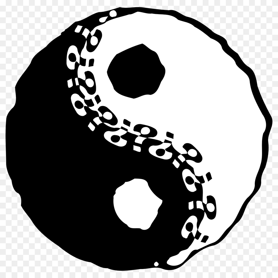 Pngpix Com Yin Yang Image, Stencil, Food, Sweets, Head Png