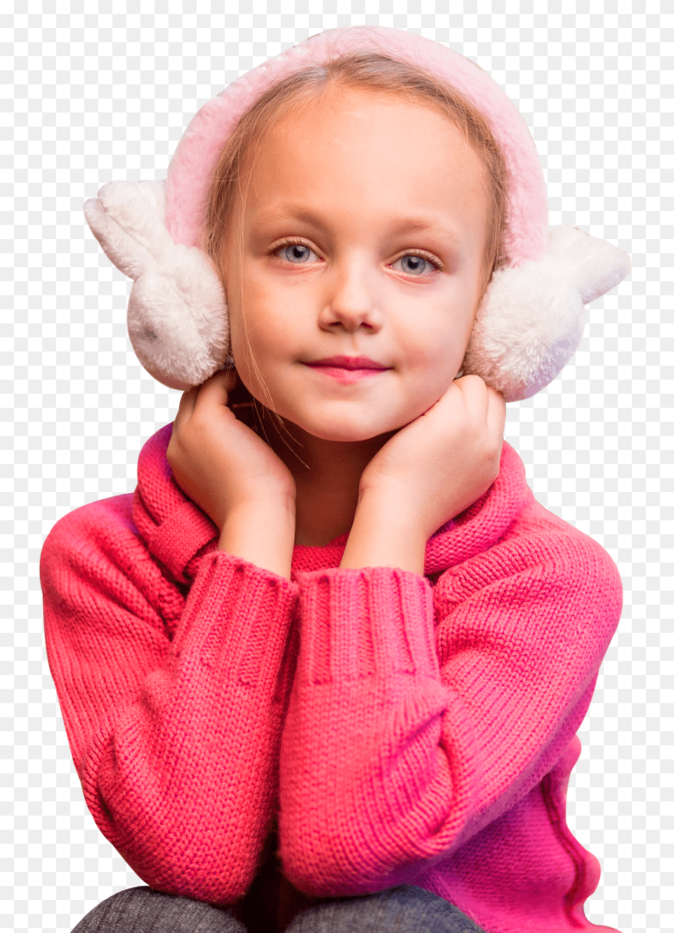 Pngpix Com Young Cute Girl Wearing Warm Clothes Image, Clothing, Hat, Sweater, Knitwear Png