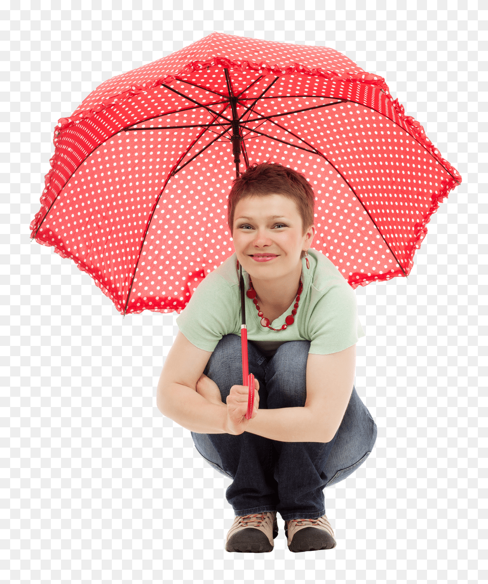 Pngpix Com Young Happy Woman Sitting With Umbrella Image, Portrait, Photography, Person, Shoe Free Png Download