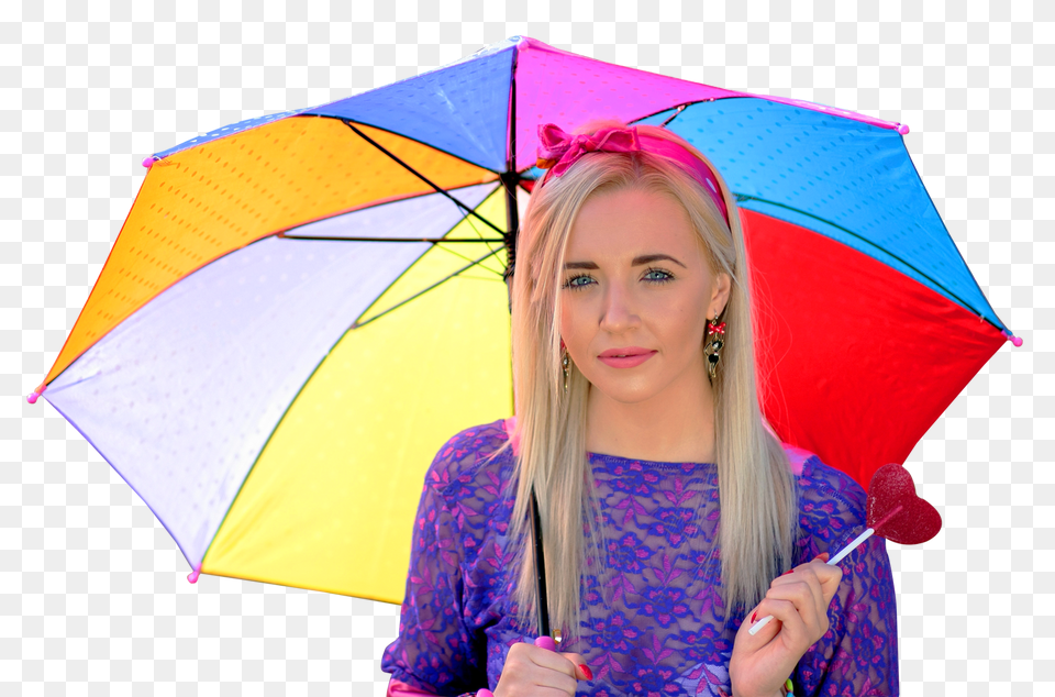 Pngpix Com Young Happy Woman With Umbrella Canopy, Adult, Female, Person Png Image