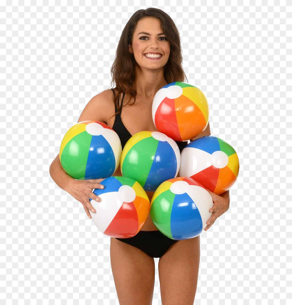 Pngpix Com Young Woman Holding Beach Ball, Adult, Swimwear, Person, Female Png
