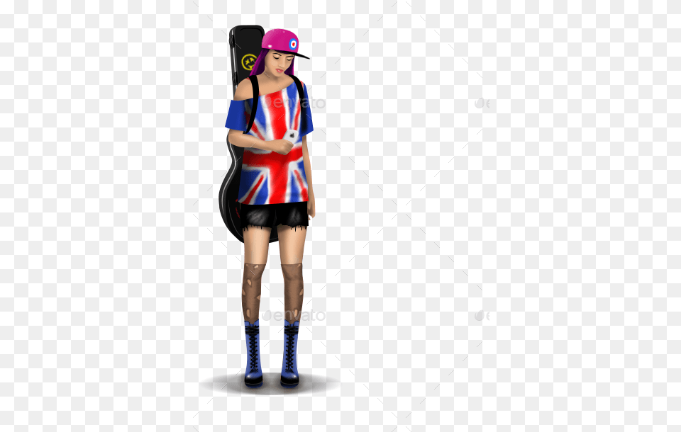 Pngrocker Girl Cosplay, Hat, Baseball Cap, Cap, Clothing Free Png Download