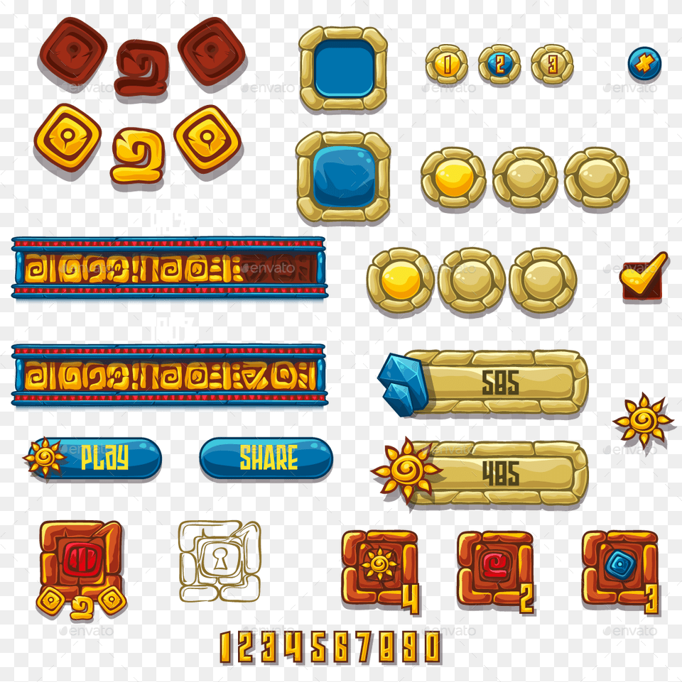 Pngset Of Different Elements And Symbols For Web Design, Dynamite, Weapon Png Image