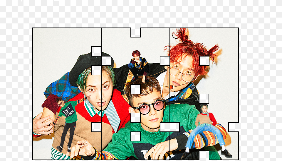 Pngstransparents For Cbxthe Second Is Meant To Be Exo Cbx Posters Hd, Accessories, Art, Collage, Glasses Png Image