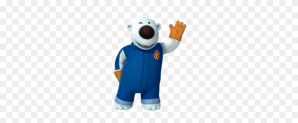 Poby Wearing Overall, Plush, Toy, Clothing, Glove Free Transparent Png