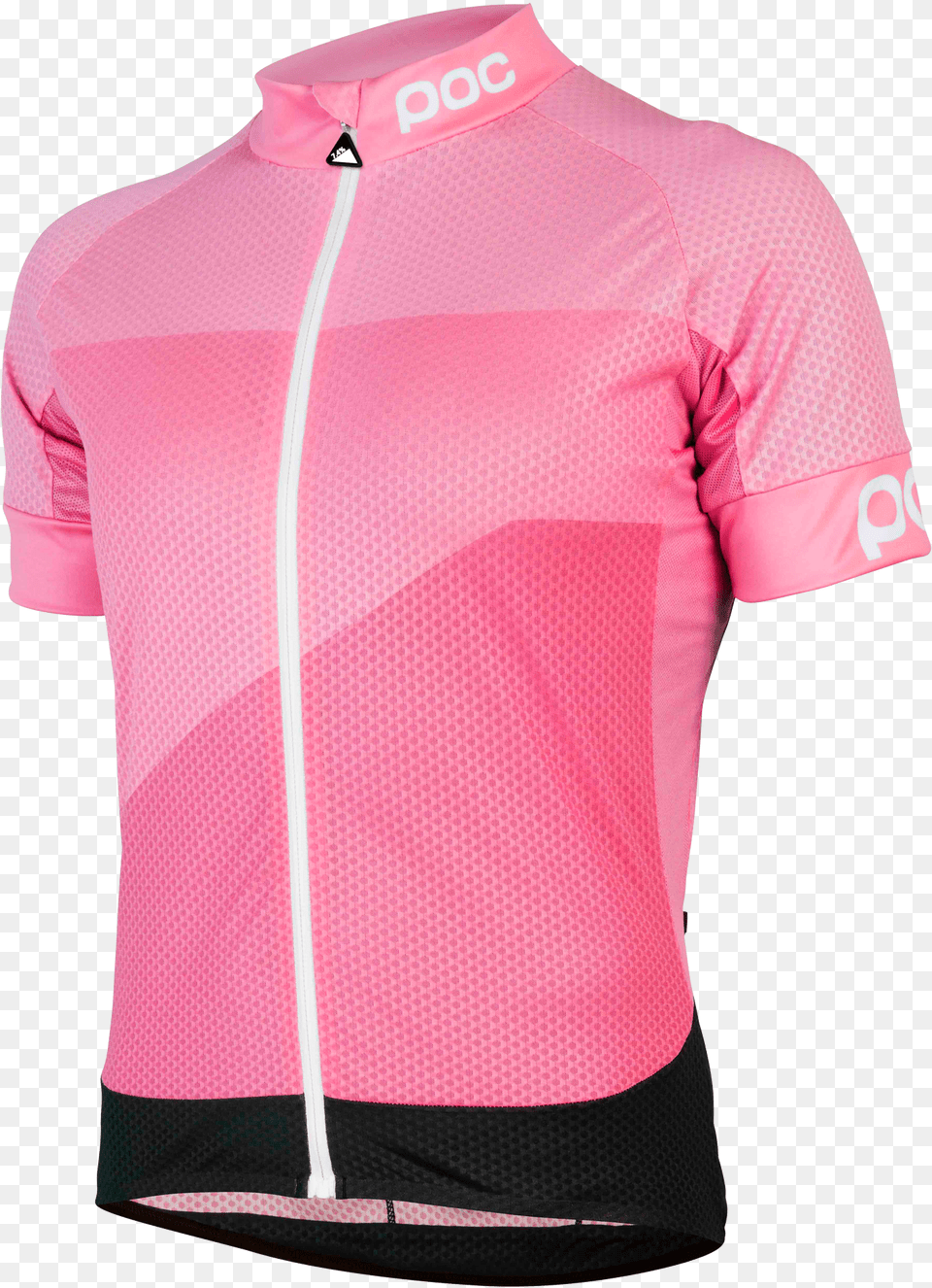 Poc Fondo Gradient Light Jersey Fietsshirt Roze, Clothing, Coat, Shirt, Jacket Png Image