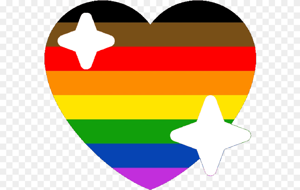 Poc Lgbtq Pride Sparkle Heart Discord Emoji Pride Discord Gay Pride Heart Emoji, Star Symbol, Symbol, Person Free Png Download