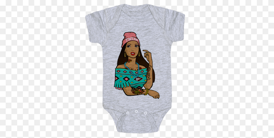 Pocahontas Baby Onesies Lookhuman, Clothing, T-shirt, Applique, Pattern Free Transparent Png