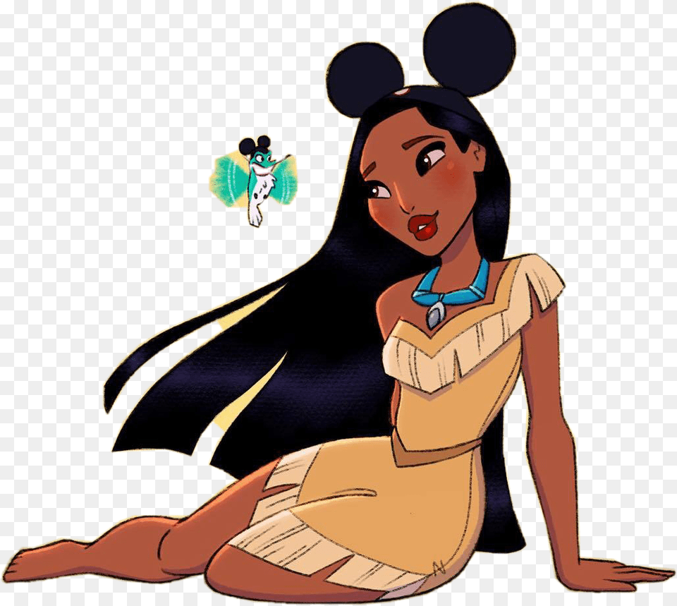 Pocahontas Disney Cute Cartoon Drawing Xxxfreetoedit Pocahontas Disney Princess, Adult, Female, Person, Woman Free Transparent Png