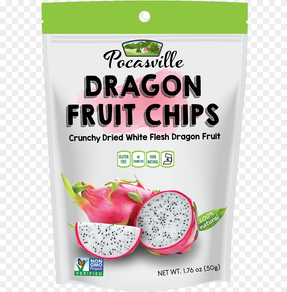 Pocas Premium Dragon Fruit Chips White 176 Ounce Pack Of 6 Pitaya, Food, Plant, Produce Free Transparent Png