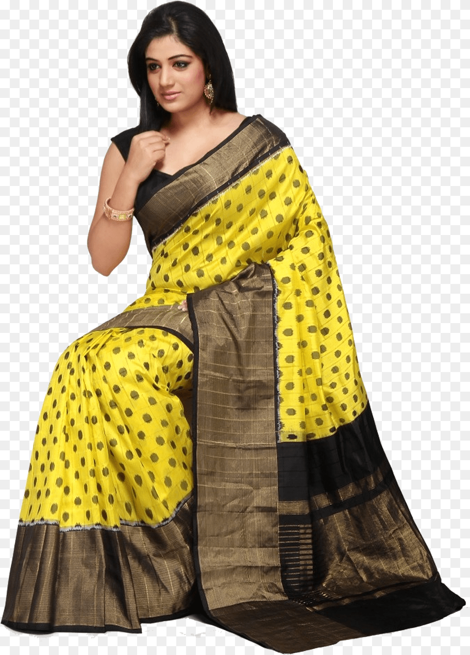Pochampally Ikat Cotton Sarees, Adult, Female, Person, Silk Free Png Download