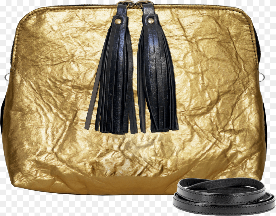 Pochette En Or Gold Et Contrast Noir Vegan Free Transparent Png