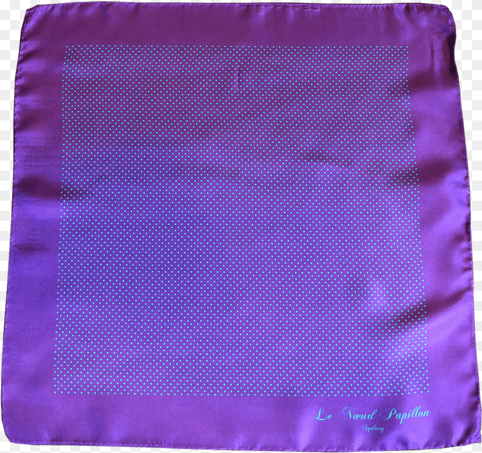 Pochette Purple With Light Blue Polka Dots, Cushion, Home Decor Free Transparent Png