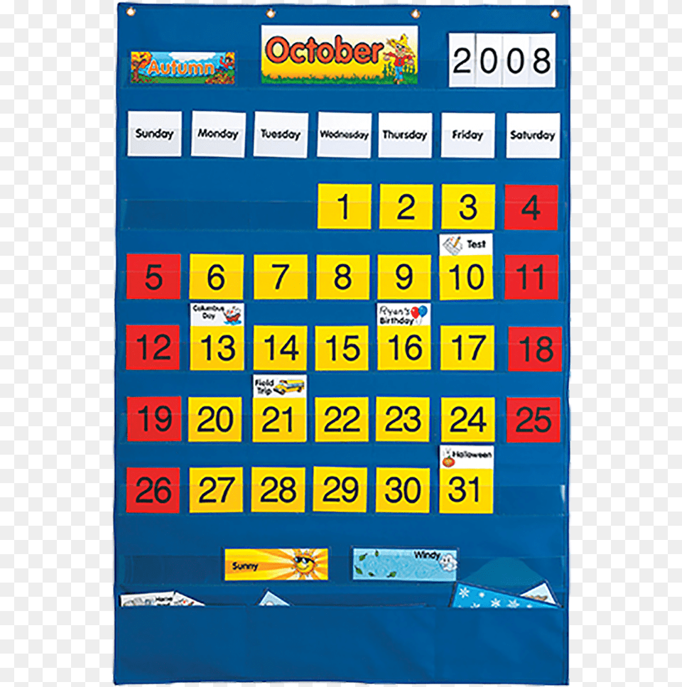 Pocket Chart Calendar, Text, Scoreboard, Number, Symbol Free Transparent Png