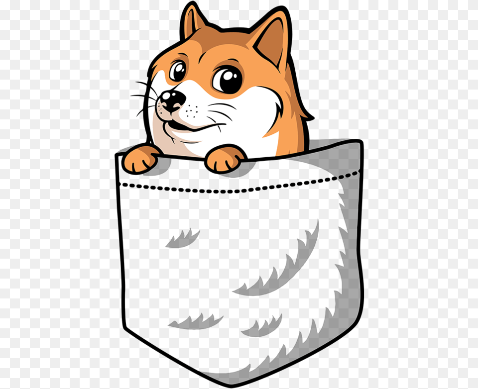Pocket Doge T Shirt Doge Dog Meme Shirt White X Large Pocket Doge, Animal, Mammal, Pig, Face Png Image