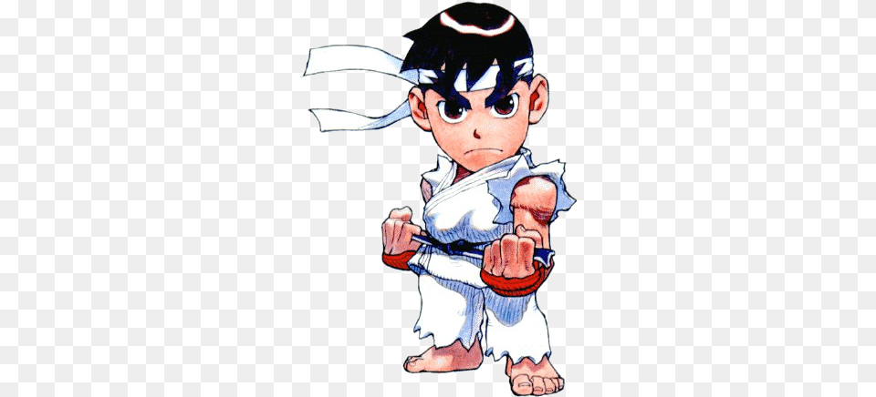Pocket Fighter Ryu Super Puzzle Fighter Ii Turbo Playstation, Book, Comics, Cutlery, Publication Free Png Download