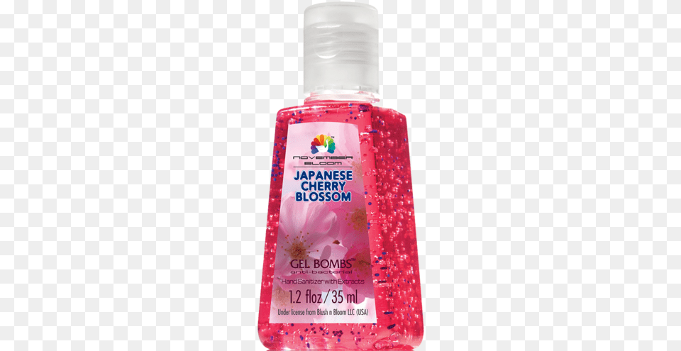 Pocket Hand Sanitizer Japanese Cherry Blossom Handsanitizer, Bottle, Shaker Png Image