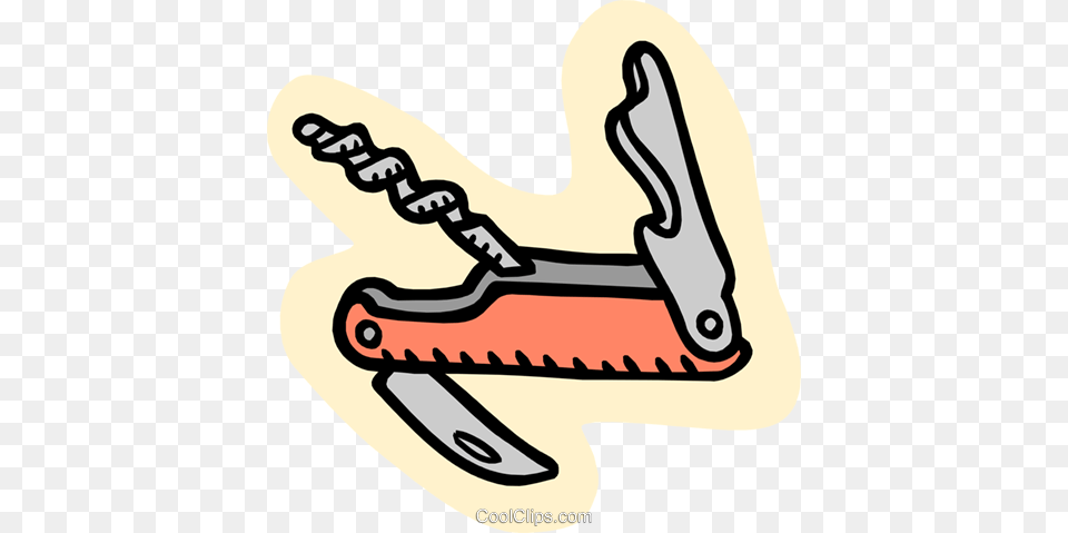 Pocket Knife Royalty Vector Clip Art Illustration, Smoke Pipe, Device, Weapon Free Transparent Png