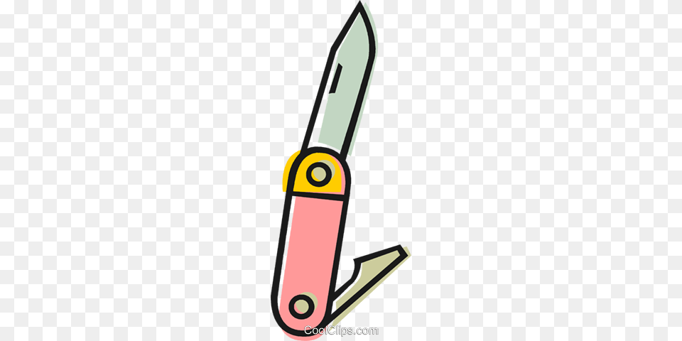 Pocket Knife Royalty Vector Clip Art Illustration, Blade, Weapon, Dagger, Device Png