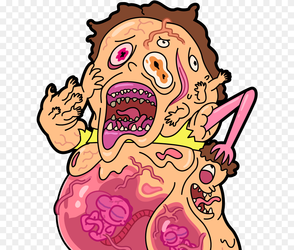 Pocket Mortys Carcinogenic Morty, Baby, Person, Art, Face Free Png Download
