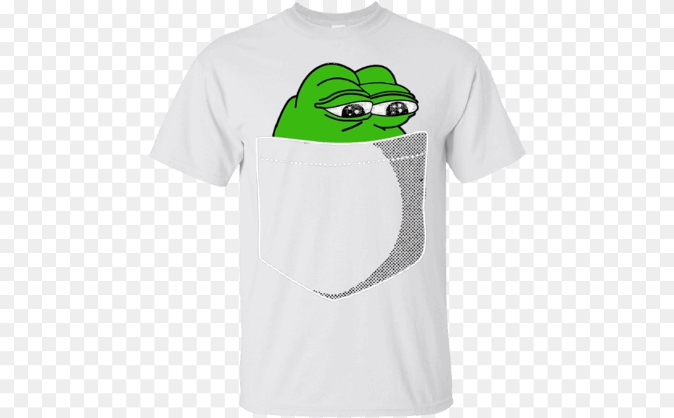 Pocket Pepe The Frog Feels Bad Man Dank Cartoon, Clothing, T-shirt, Shirt Free Png Download