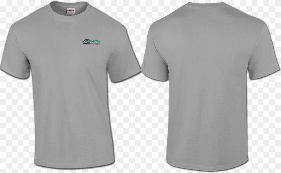 Pocket Print Gray Shirt Front And Back, Clothing, T-shirt Free Png Download