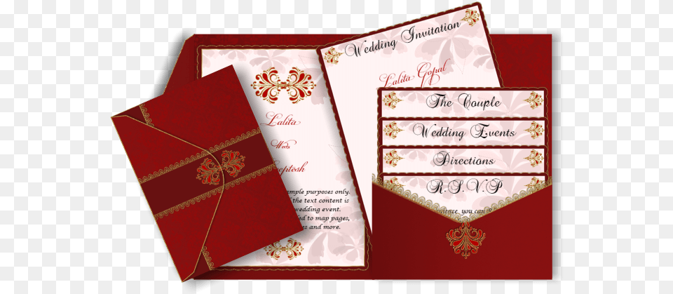 Pocket Style Email Indian Wedding Invitation Card Design Wedding Invitation, Envelope, Greeting Card, Mail Free Png Download