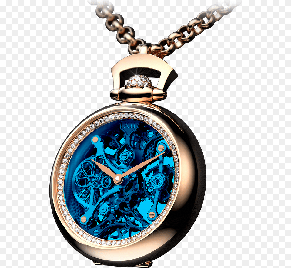 Pocket Watch Blue Gears, Accessories, Wristwatch, Jewelry, Necklace Free Transparent Png