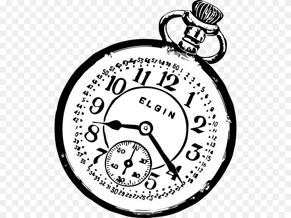 Pocket Watch Watch Clock Time Vector Retro Pocket Watch Open Clipart, Baby, Person, Stopwatch Png Image