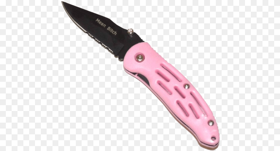 Pocketknife Pinkaesthetic Knife Knives Knifeplay Pink Cute Knife, Blade, Dagger, Weapon Free Transparent Png