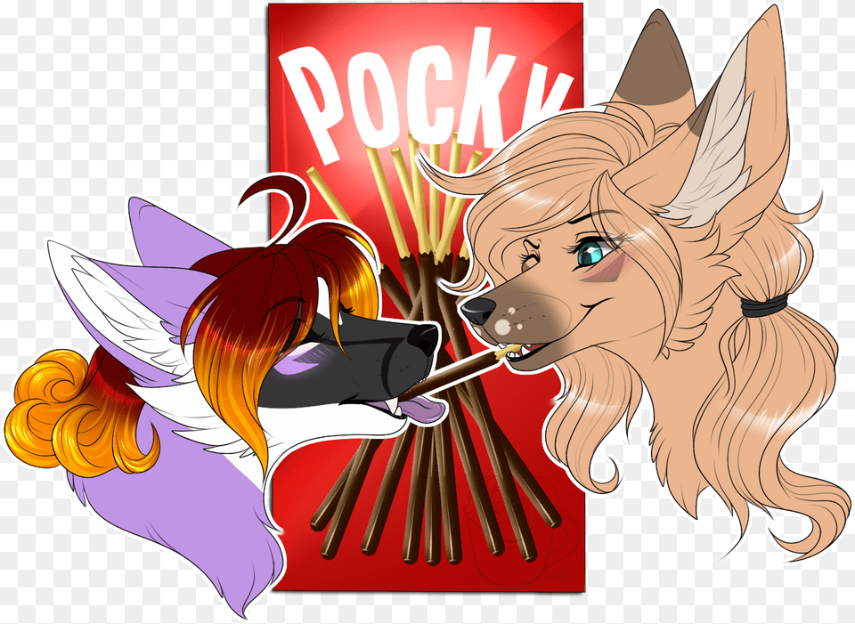 Pocky Game Blind Date Night And Sparky Cartoon, Book, Comics, Publication, Person Free Png
