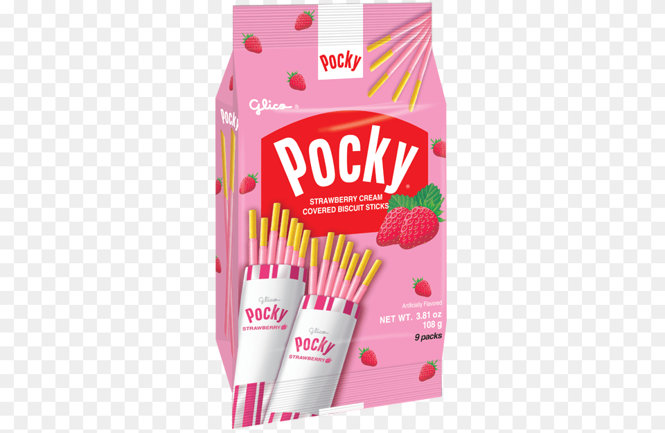 Pocky Strawberry Family Pack Pocky Strawberry Japan, Berry, Food, Fruit, Plant Png
