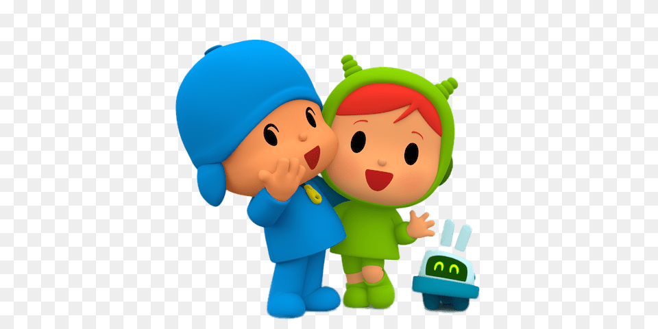 Pocoyo And Friend Nina, Baby, Person, Toy Png