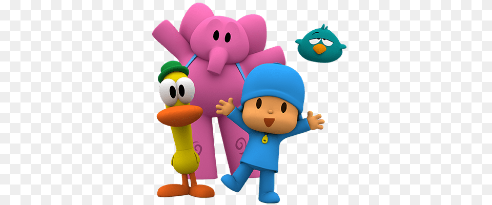 Pocoyo And Friends Transparent, Baby, Person, Toy Free Png
