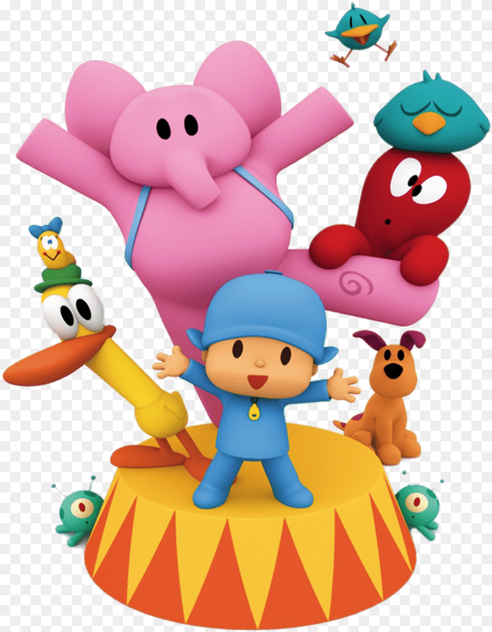 Pocoyo Circus Mundo Pocoyo Aavv, Baby, Person, Face, Head Free Png Download