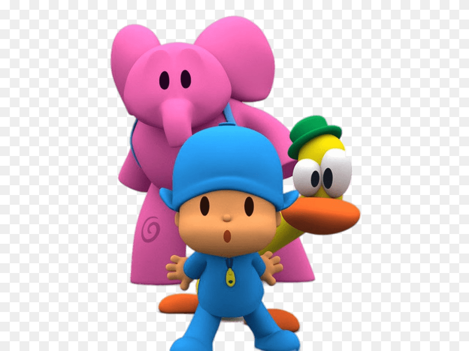 Pocoyo Elly And Pato, Toy, Baby, Person, Face Free Transparent Png