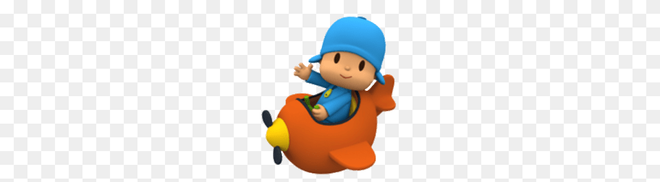 Pocoyo In Plane, Nature, Outdoors, Snow, Snowman Png Image