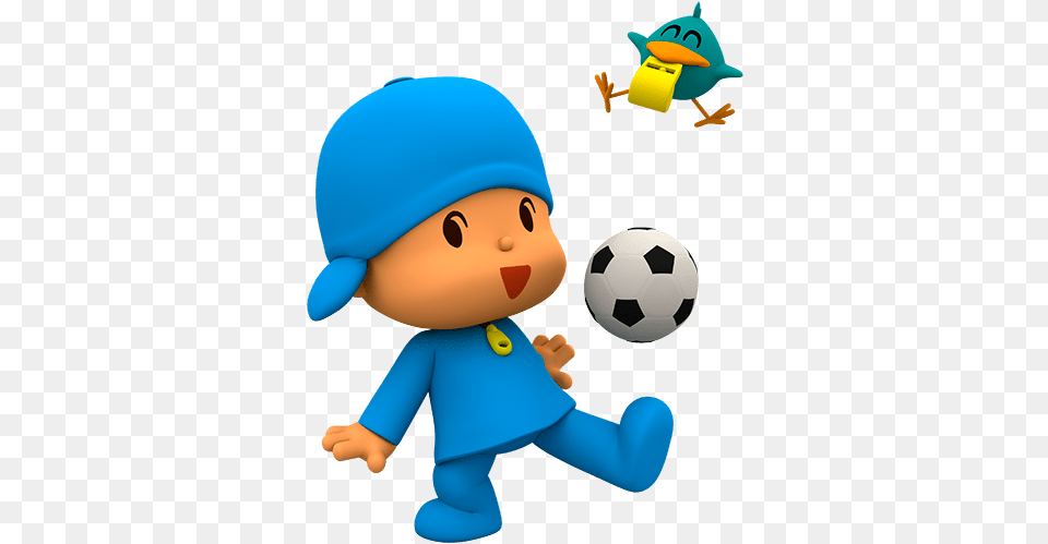 Pocoyo Playing Football Transparent Fondo De Pantalla De Pocoyo, Ball, Soccer, Soccer Ball, Sport Png