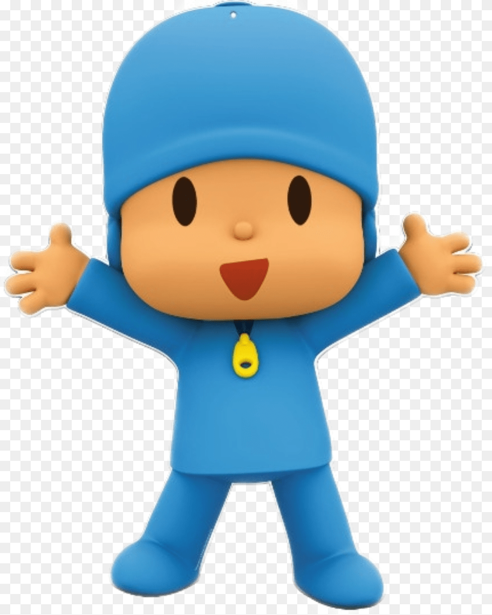 Pocoyo Pocoyo Stickers, Toy, Doll, Face, Head Free Png Download