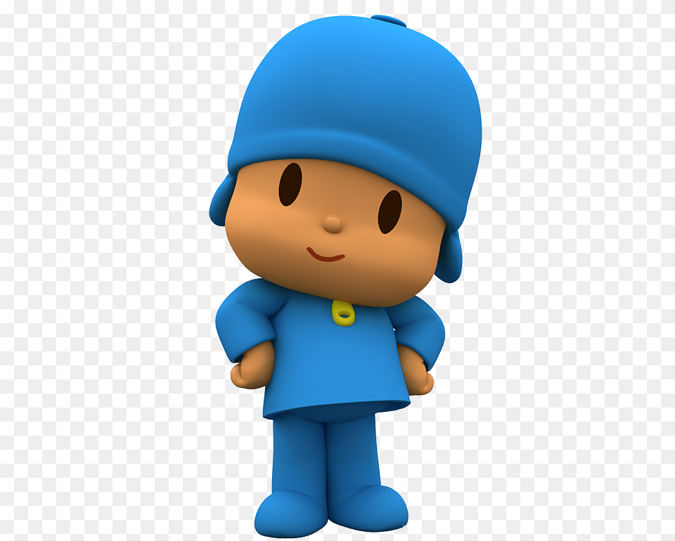 Pocoyo Posing, Toy, Doll, Face, Head Png
