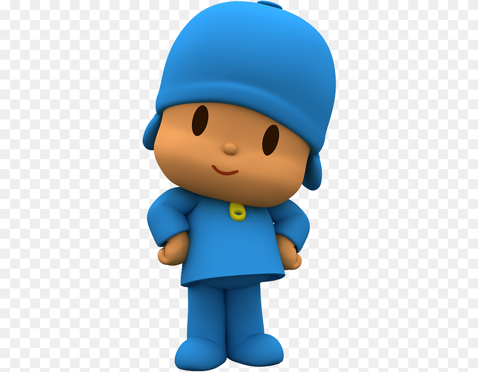 Pocoyo Posing Pocoyo, Toy, Baby, Person, Doll Free Png Download