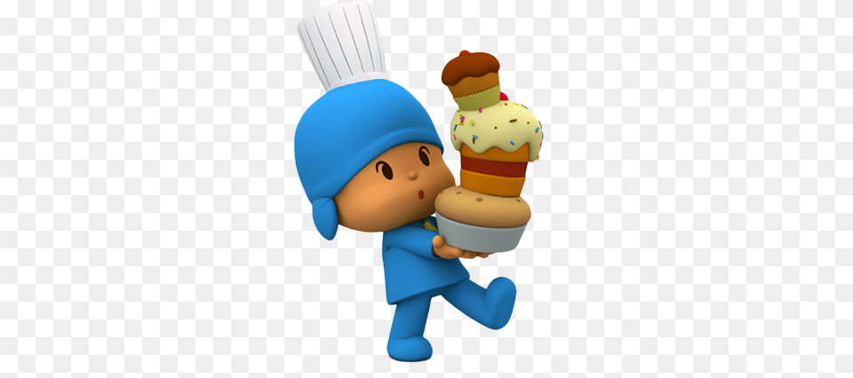 Pocoyo The Cook, Toy, Plush, Winter, Snowman Png Image