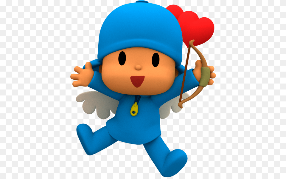 Pocoyo Valentine, Toy, Cupid Png Image