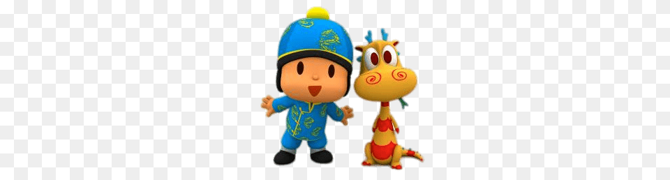 Pocoyo With Chinese Dragon, Baby, Person, Toy Png