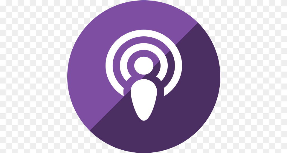 Podcast Icon Apple Podcast Icon, Purple, Disk, Spiral Free Transparent Png