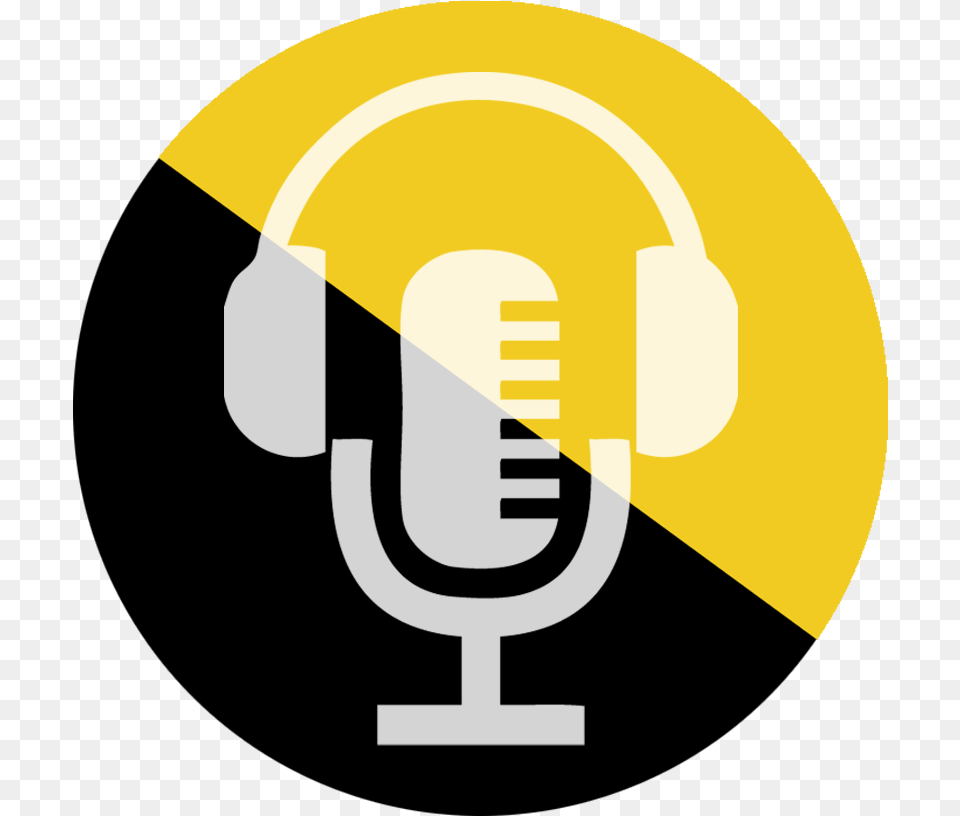 Podcast Icon Round Podcast Yellow, Electrical Device, Microphone Free Png Download