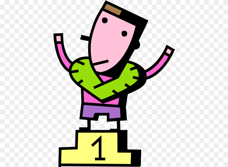 Podium Clipart Athlete Winner Drawing Free Png