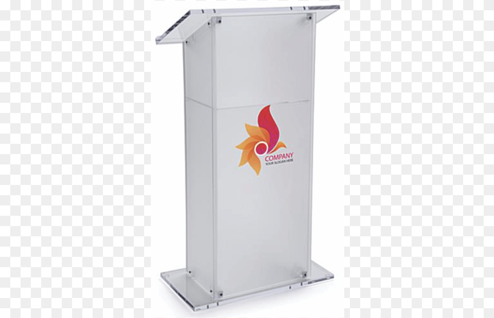 Podium Displays2go Acrylic Podium For Floor With Open Back, Crowd, Person, Audience, Mailbox Free Png
