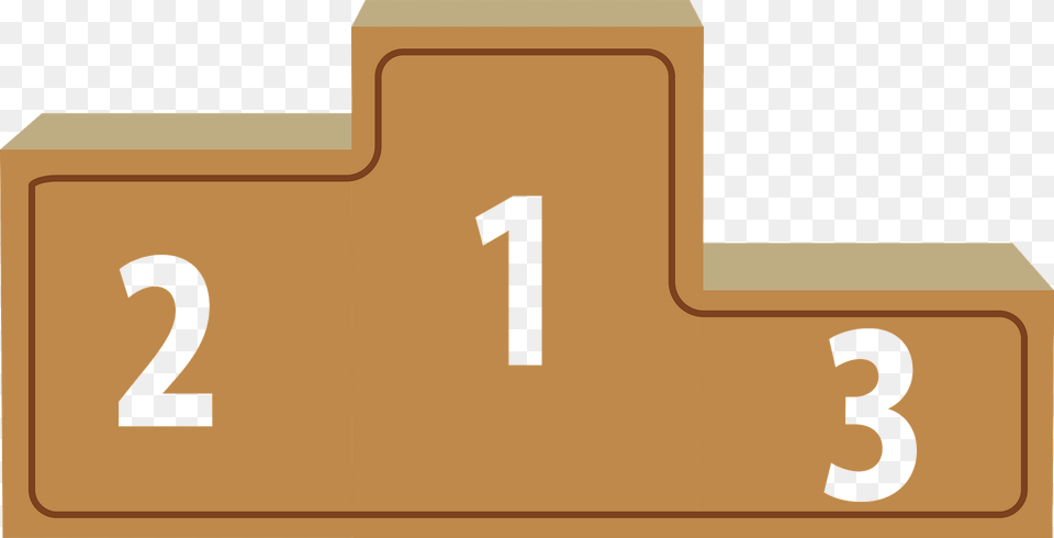 Podium For First Second Third Place Clipart, Number, Symbol, Text Free Png Download