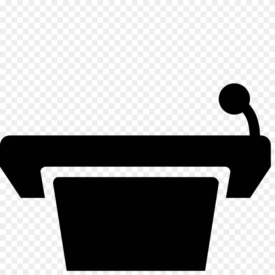 Podium Icon, Gray Free Transparent Png